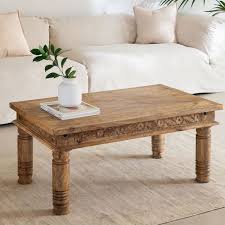 Teak Wood Coffee Table for Modern Living Rooms